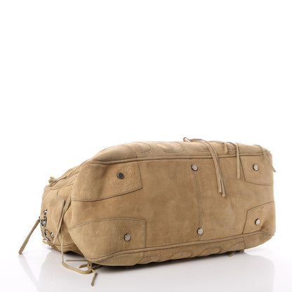 Balenciaga Suede Multi Zip Lariat Bag Beige 4 of 18