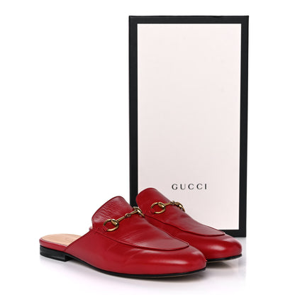 Gucci Malaga Kid Womens Princetown Slippers 38 Hibiscus Red 14 of 14
