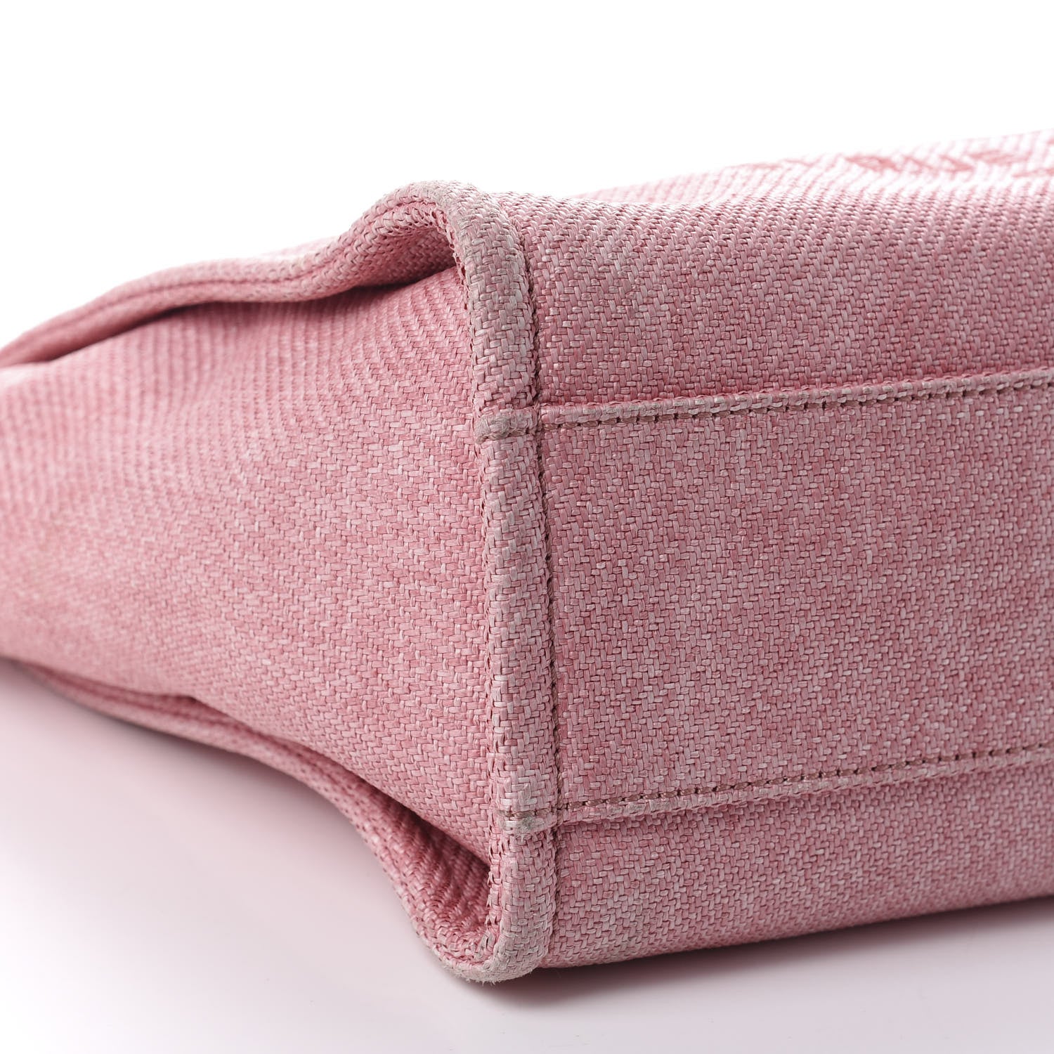 Chanel Canvas Small Deauville Tote Pink 6 of 16