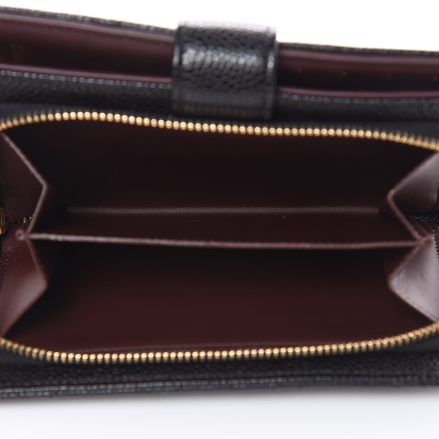 Chanel Caviar Quilted Zipped Pocket Wallet Black 9 of 10