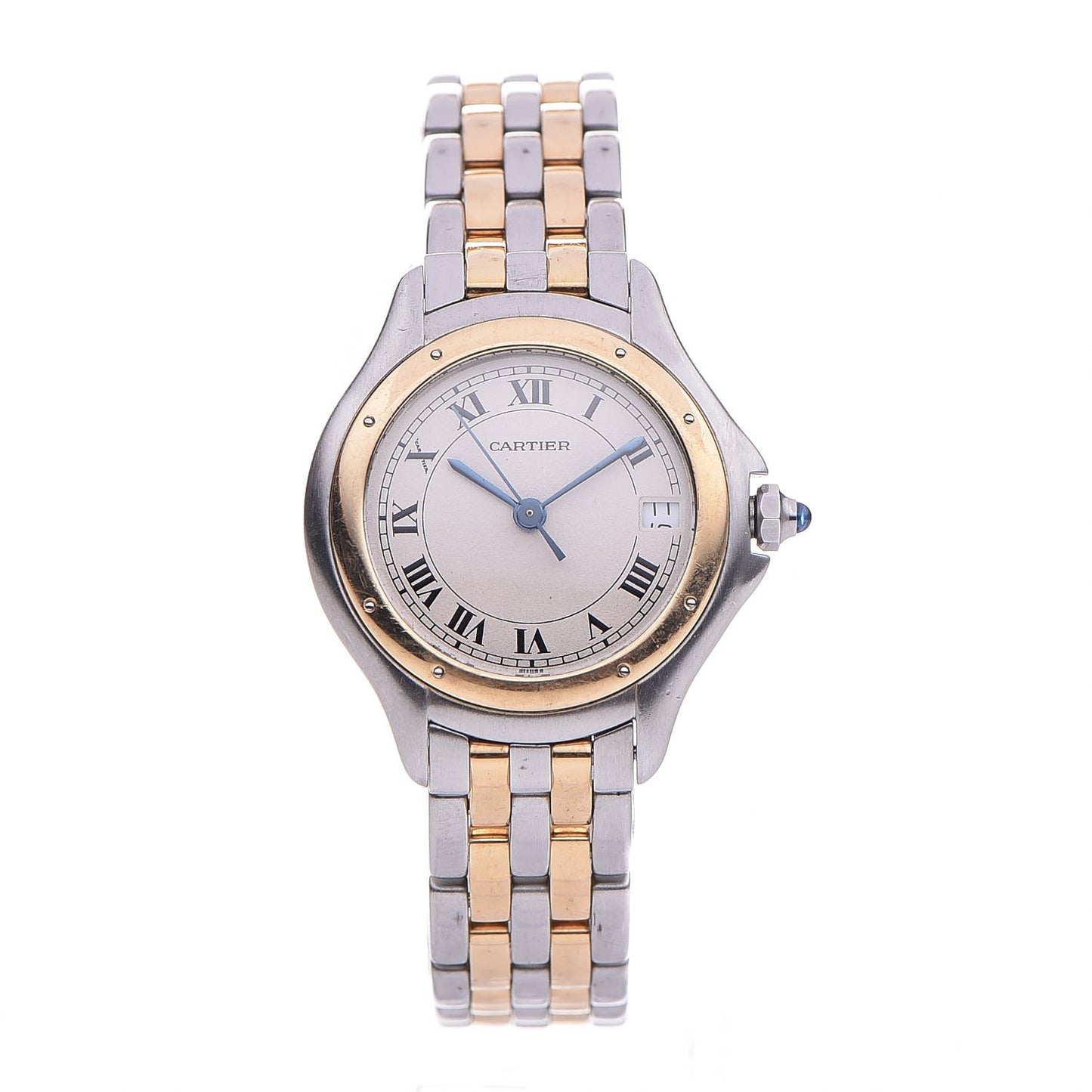 Stainless Steel 18K Yellow Gold 26mm Cougar Quartz Watch