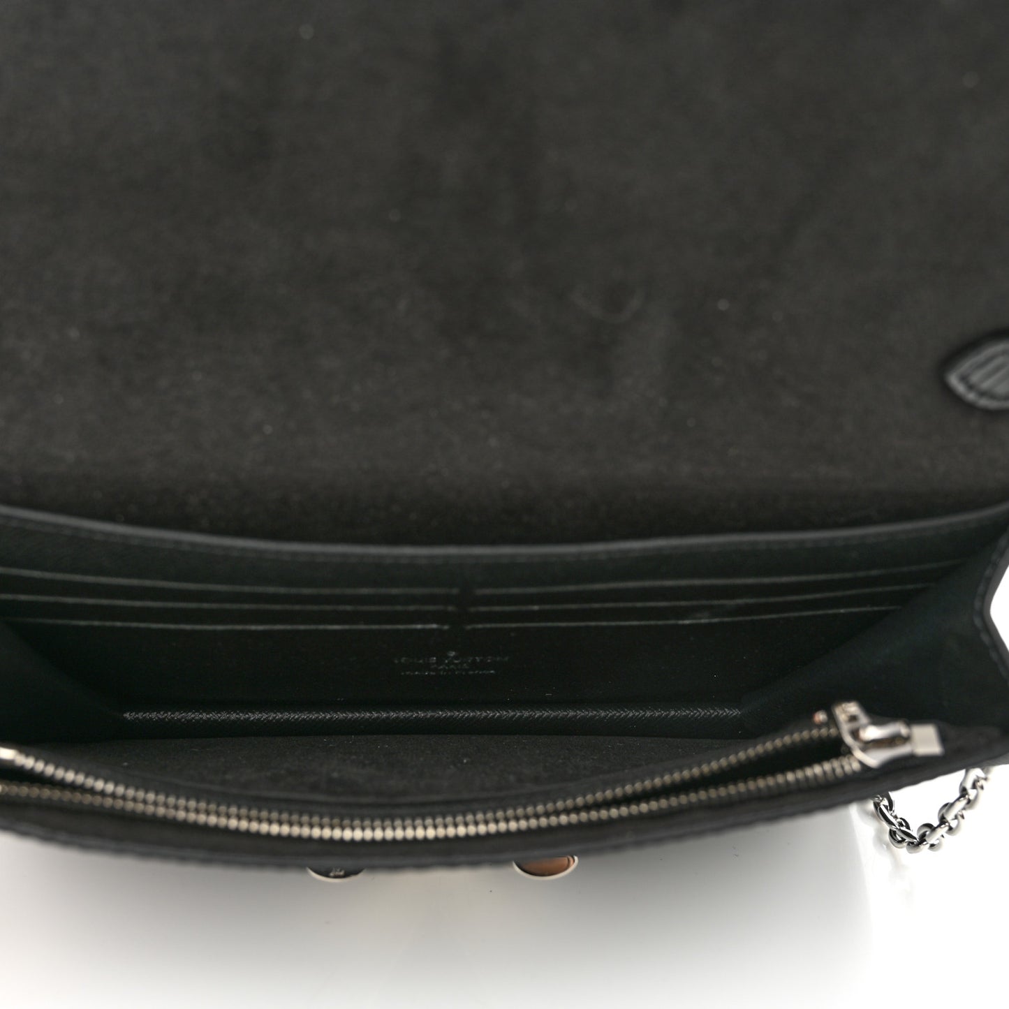 Epi Twist Belt Chain Wallet Black