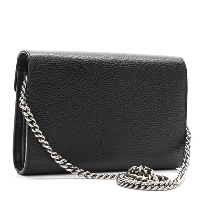 Gucci Calfskin Mini Dionysus Chain Wallet Black 3 of 11