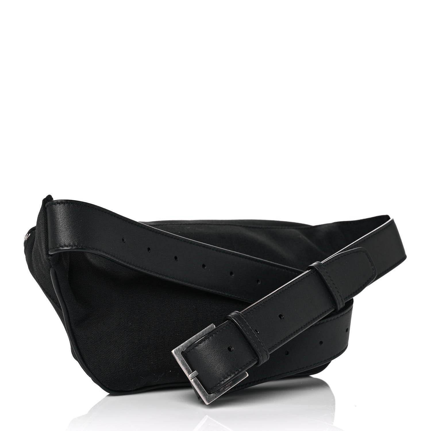 Saint Laurent Canvas Monogram Belt Bag Black 3 of 9