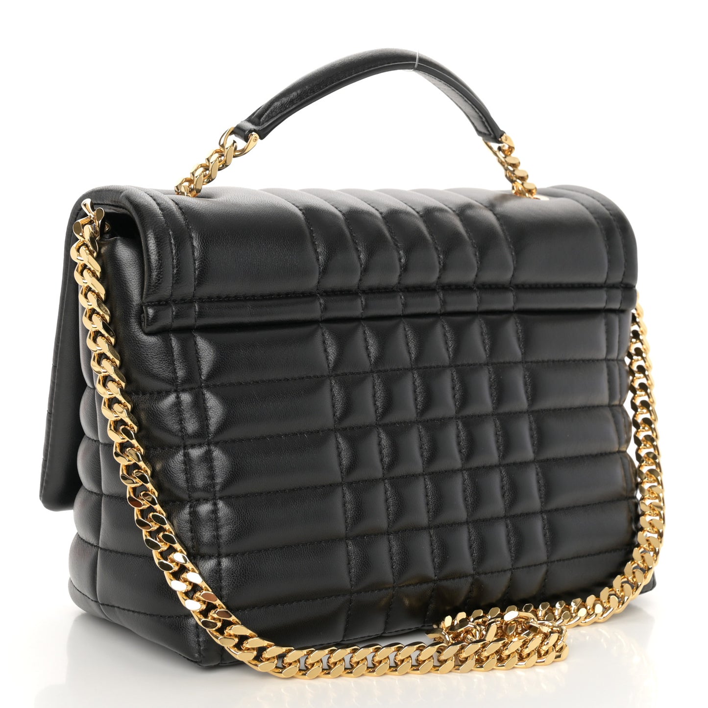 Lambskin Quilted Small Lola Bag Black