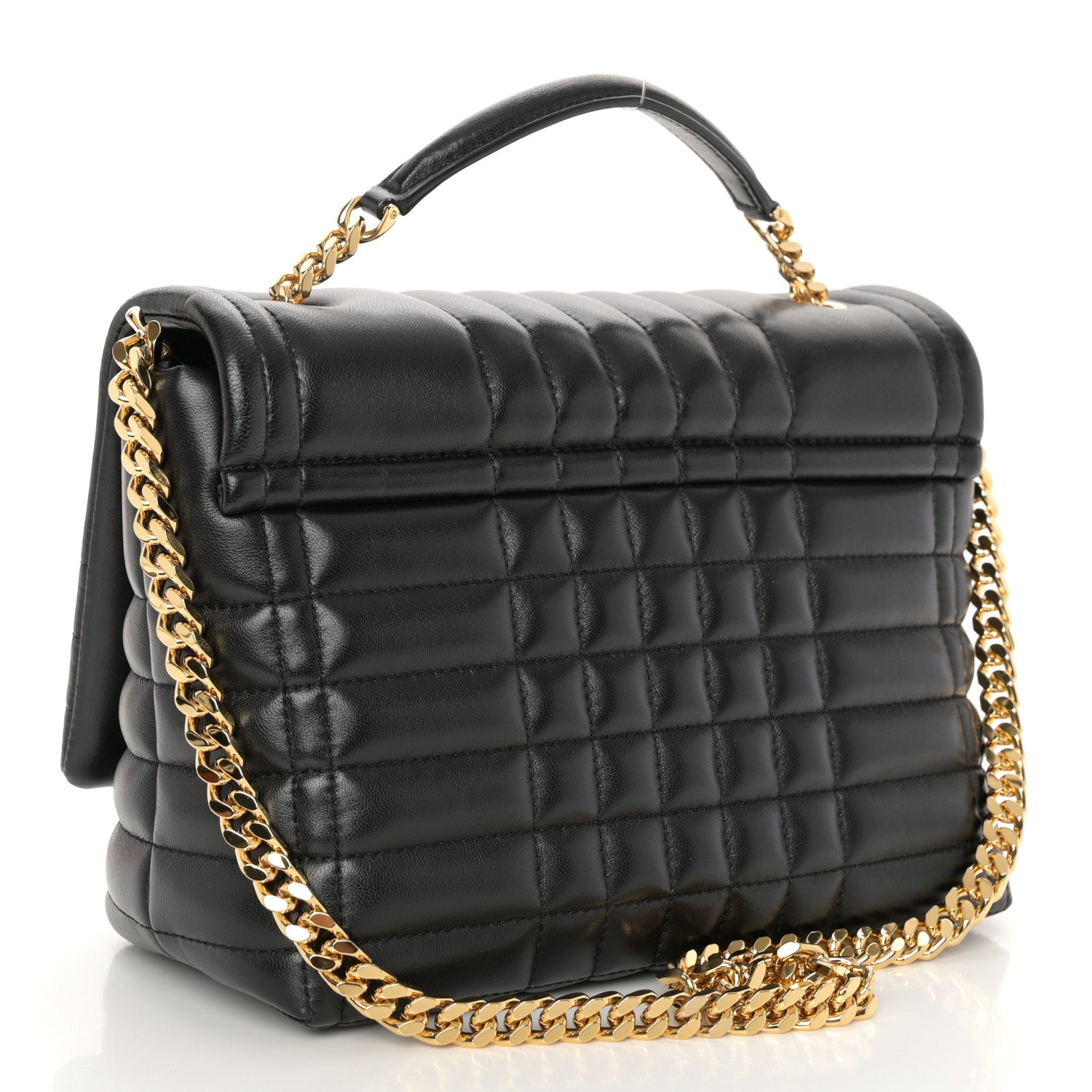 Burberry Lambskin Quilted Small Lola Bag Black 3 of 9