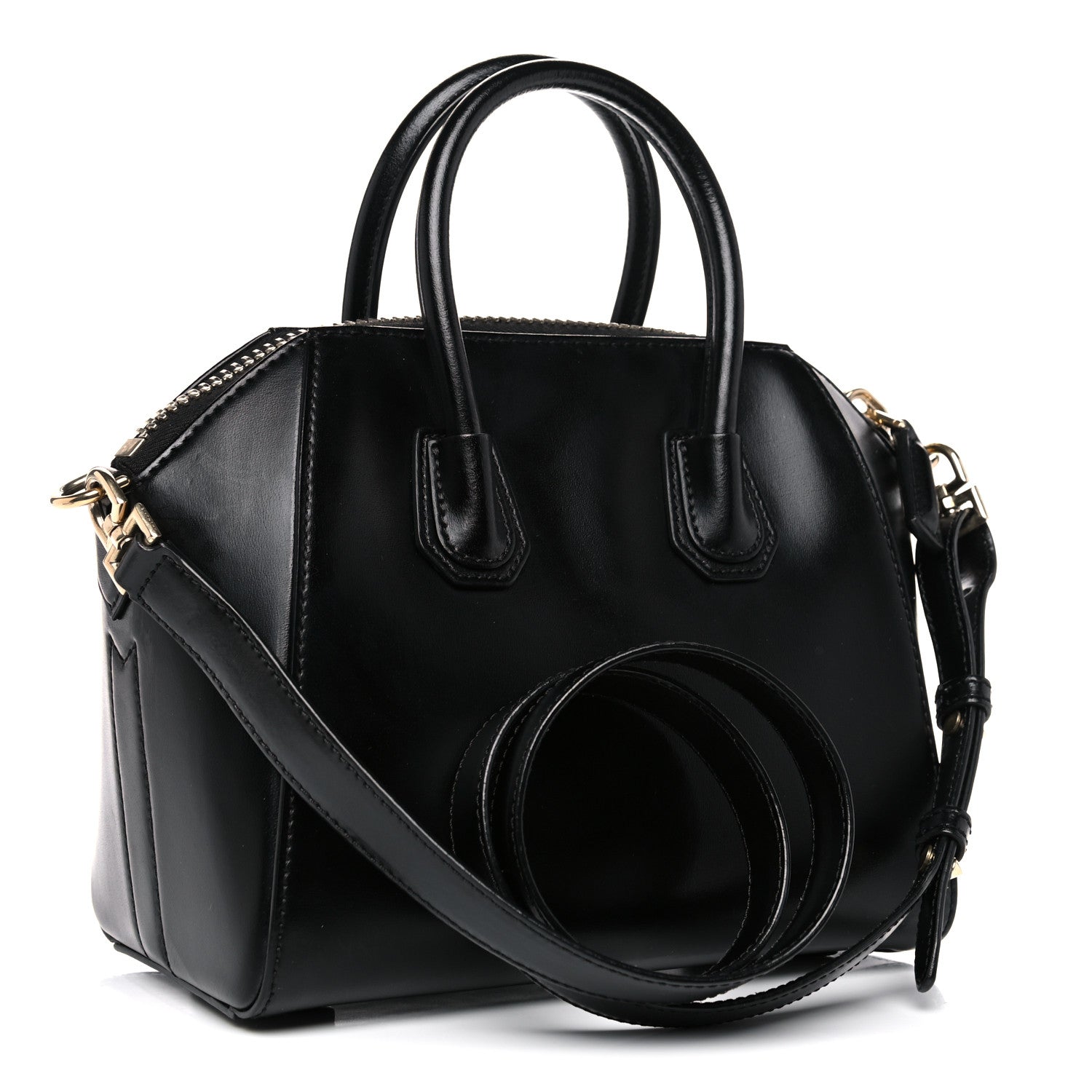 Givenchy Shiny Lord Calfskin Mini Antigona Black 3 of 10