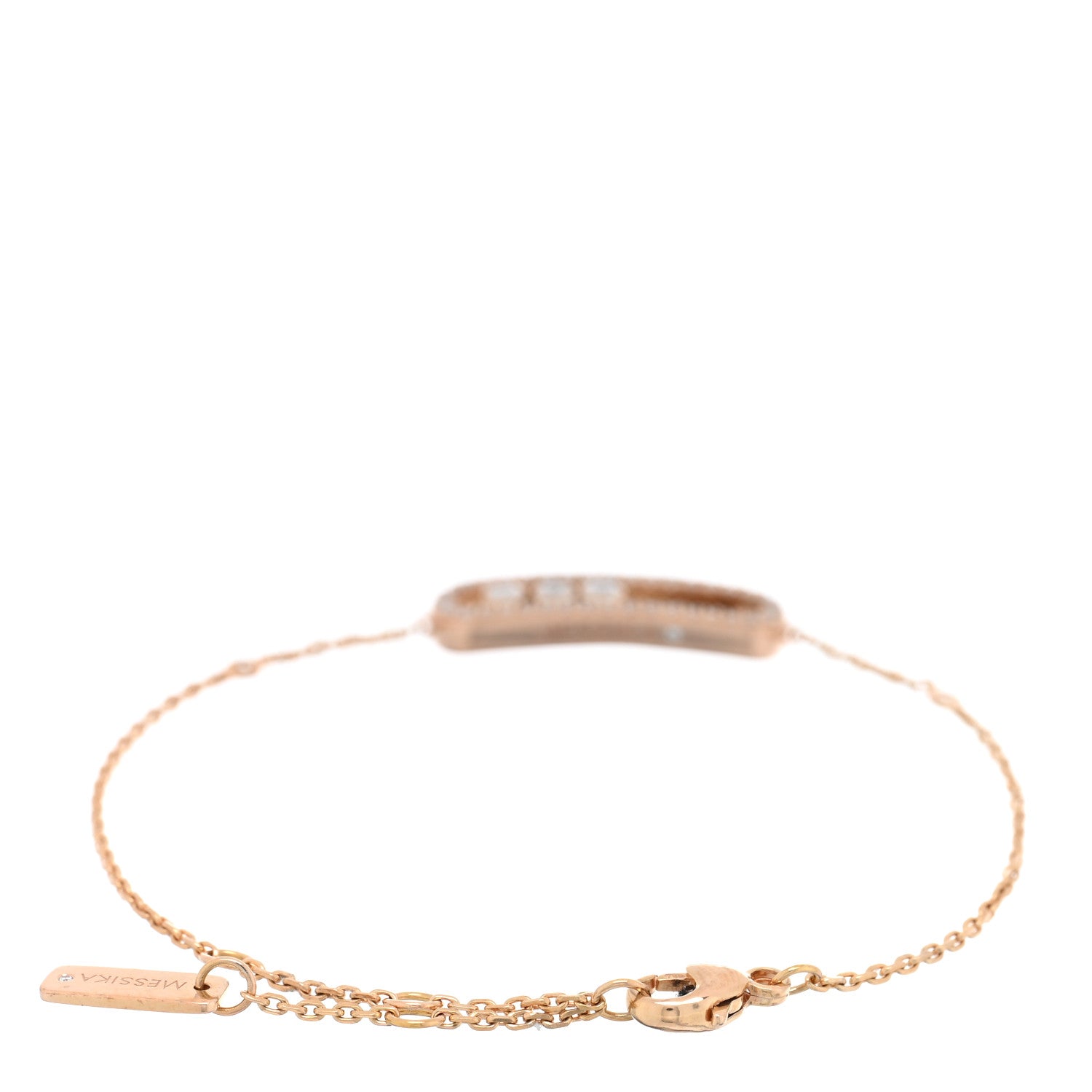 Messika 18K Rose Gold Diamond Pave Baby Move Classic Bracelet 2 of 3