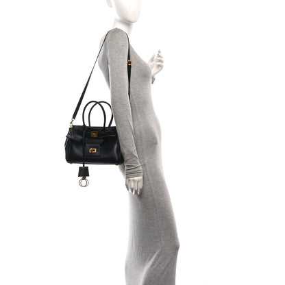 Balenciaga Smooth Calfskin Mini Bel Air Carry All Bag Black 2 of 9