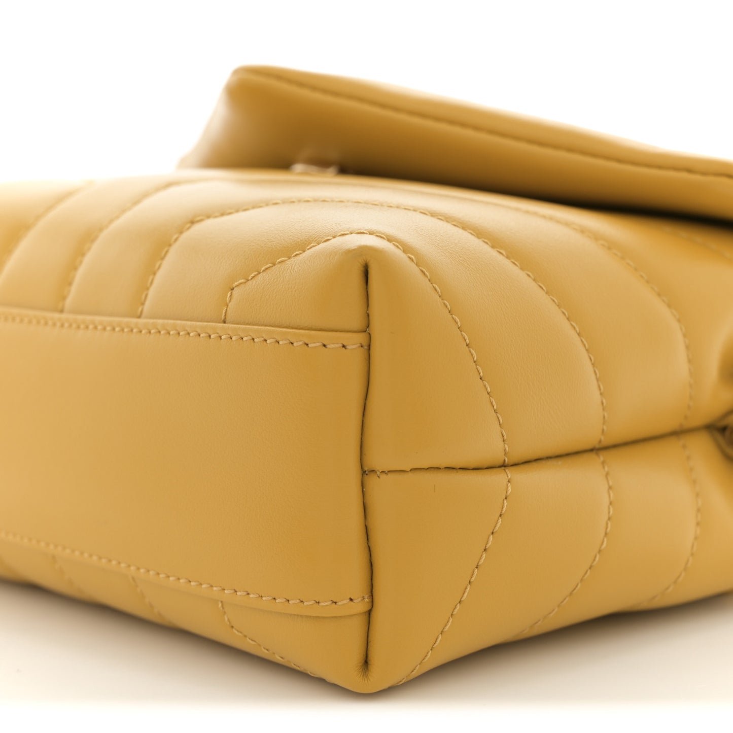 Calfskin Y Quilted Monogram Toy Loulou Crossbody Bag Saffran
