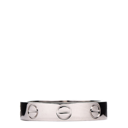 Cartier 18K White Gold 3.5mm LOVE Wedding Band Ring 48 4.5 1 of 6
