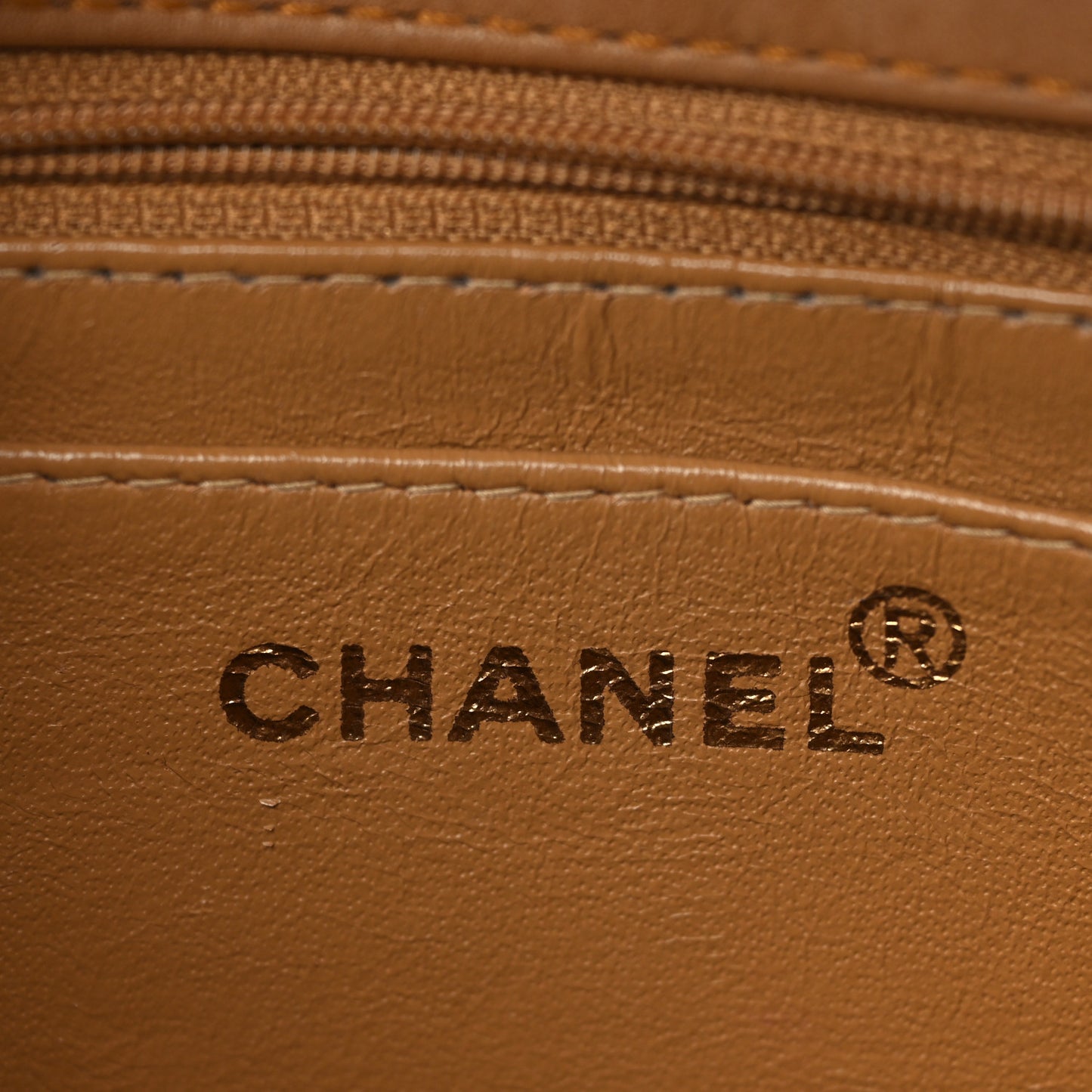 Lambskin Quilted Small Single Flap Beige
