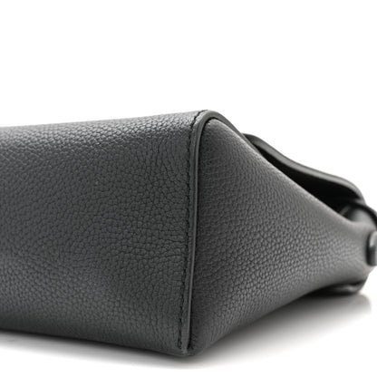 Burberry Grainy Calfskin Vintage Check Note Crossbody Bag Black 9 of 10
