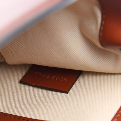 Chloe Calfskin Suede C Clutch With Chain Sepia Brown 6 of 9
