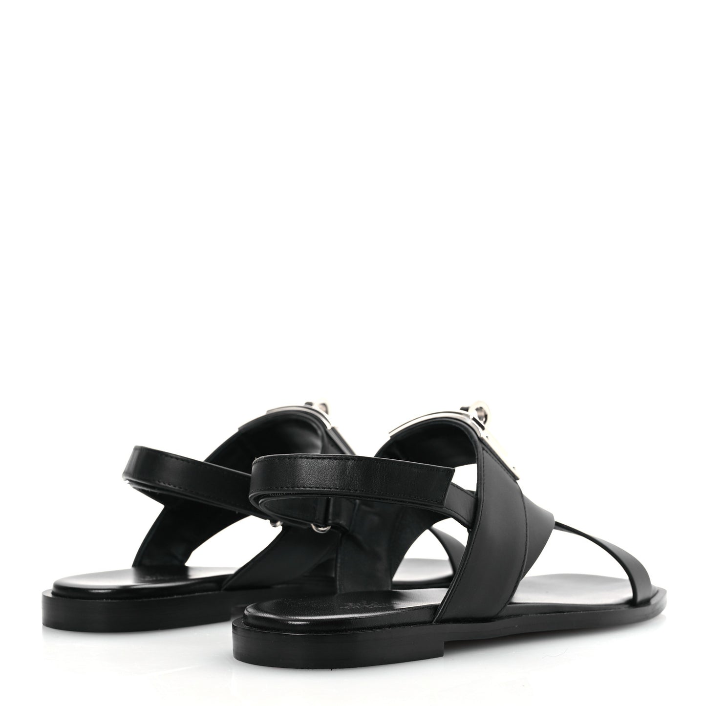 Calfskin Womens Ines Sandals 38 Black