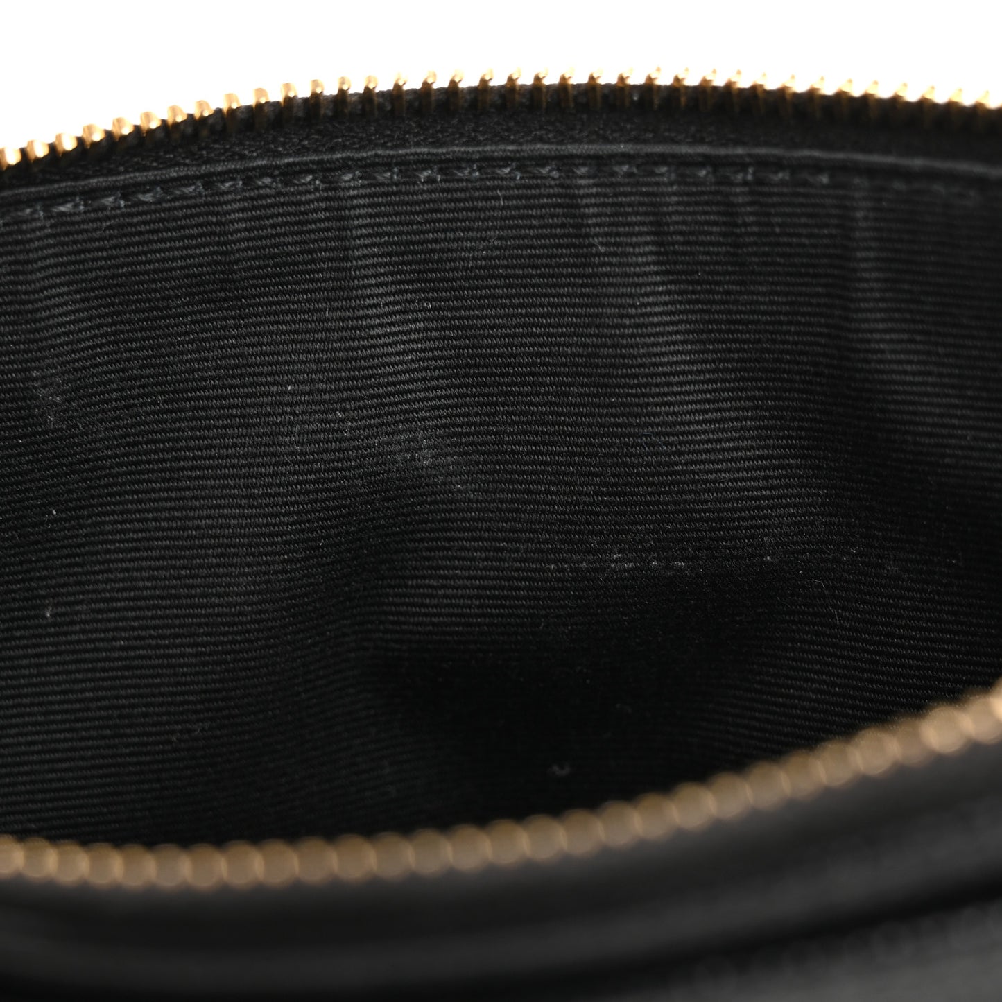 Grain De Poudre Chevron Monogram Large Bill Pouch Black