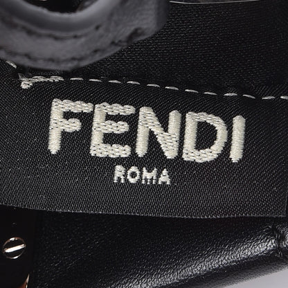 Fendi Satin Crystal Shiny Nappa Embroidered Micro Peekaboo Iconic Satchel Black Crystal 7 of 8