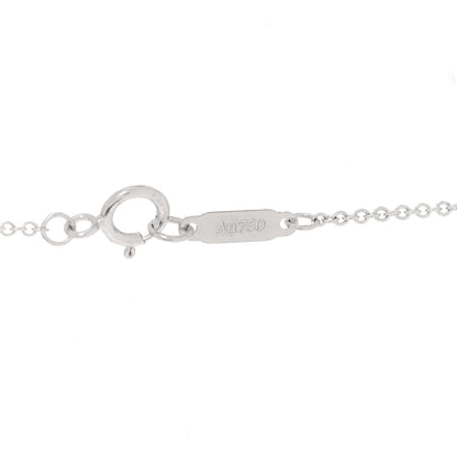 Tiffany 18K White Gold Diamond Medium Heart Key Pendant Necklace 5 of 7