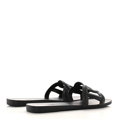 Hermes Rubber Aloha Sandals 41 Black 4 of 11