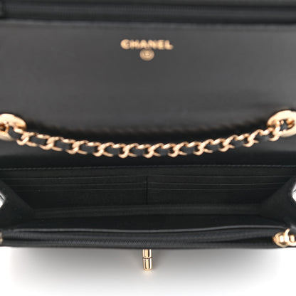 Chanel Lambskin Quilted Trendy CC Wallet On Chain WOC Black 5 of 11