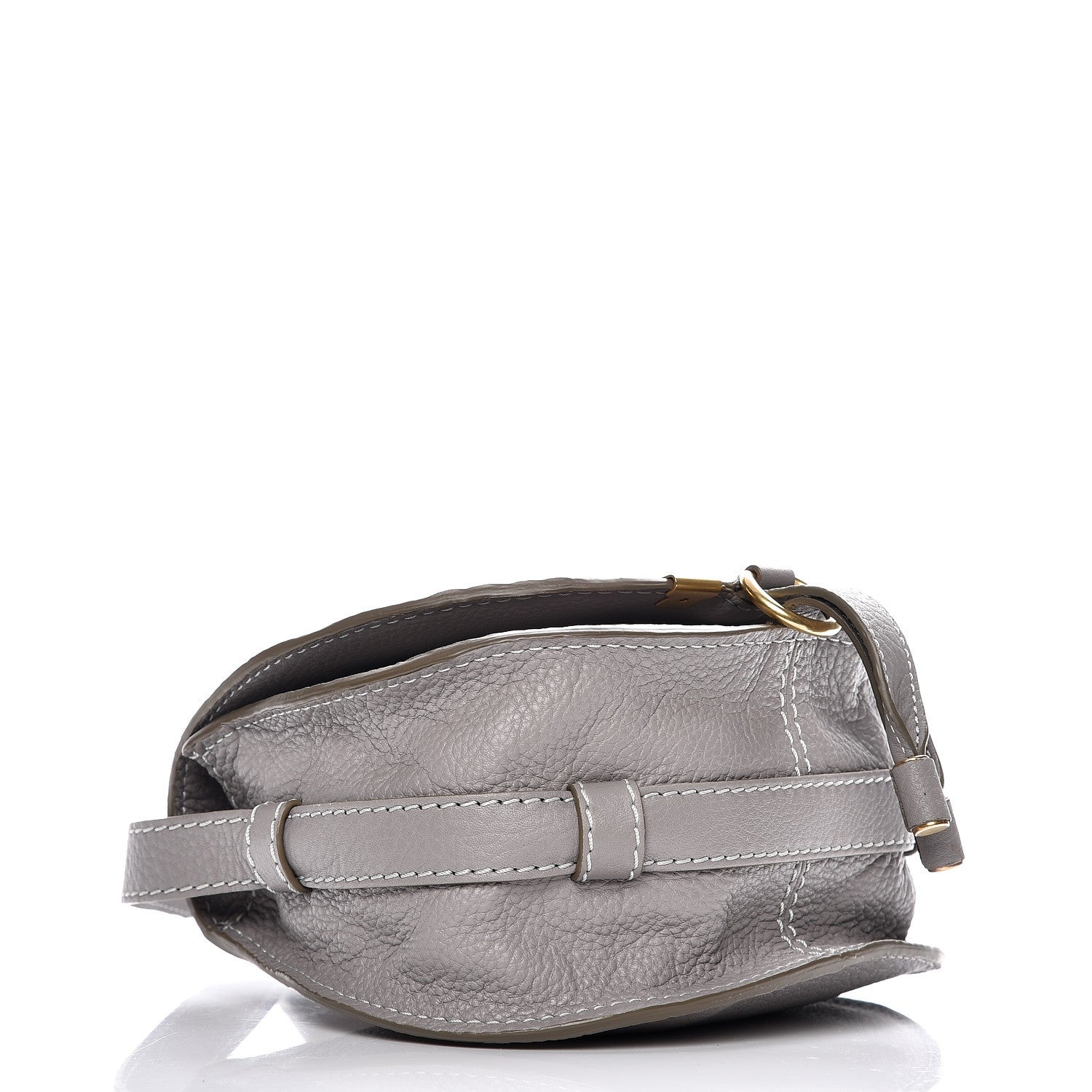 Chloe Calfskin Mini Marcie Round Crossbody Bag Cashmere Grey 4 of 7
