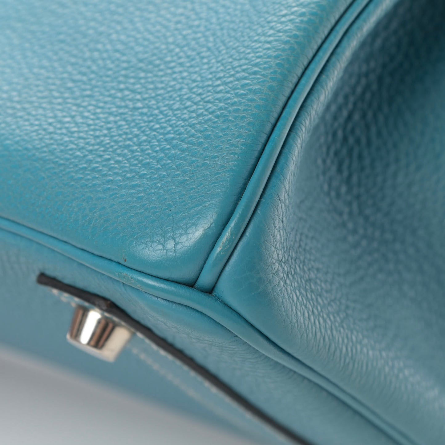 Taurillon Clemence Birkin 30 Blue Jean