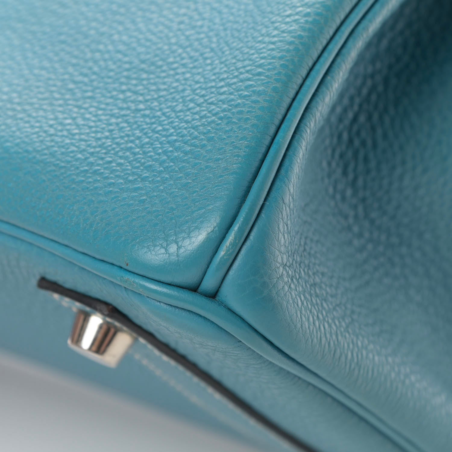 Hermes Taurillon Clemence Birkin 30 Blue Jean 43 of 46