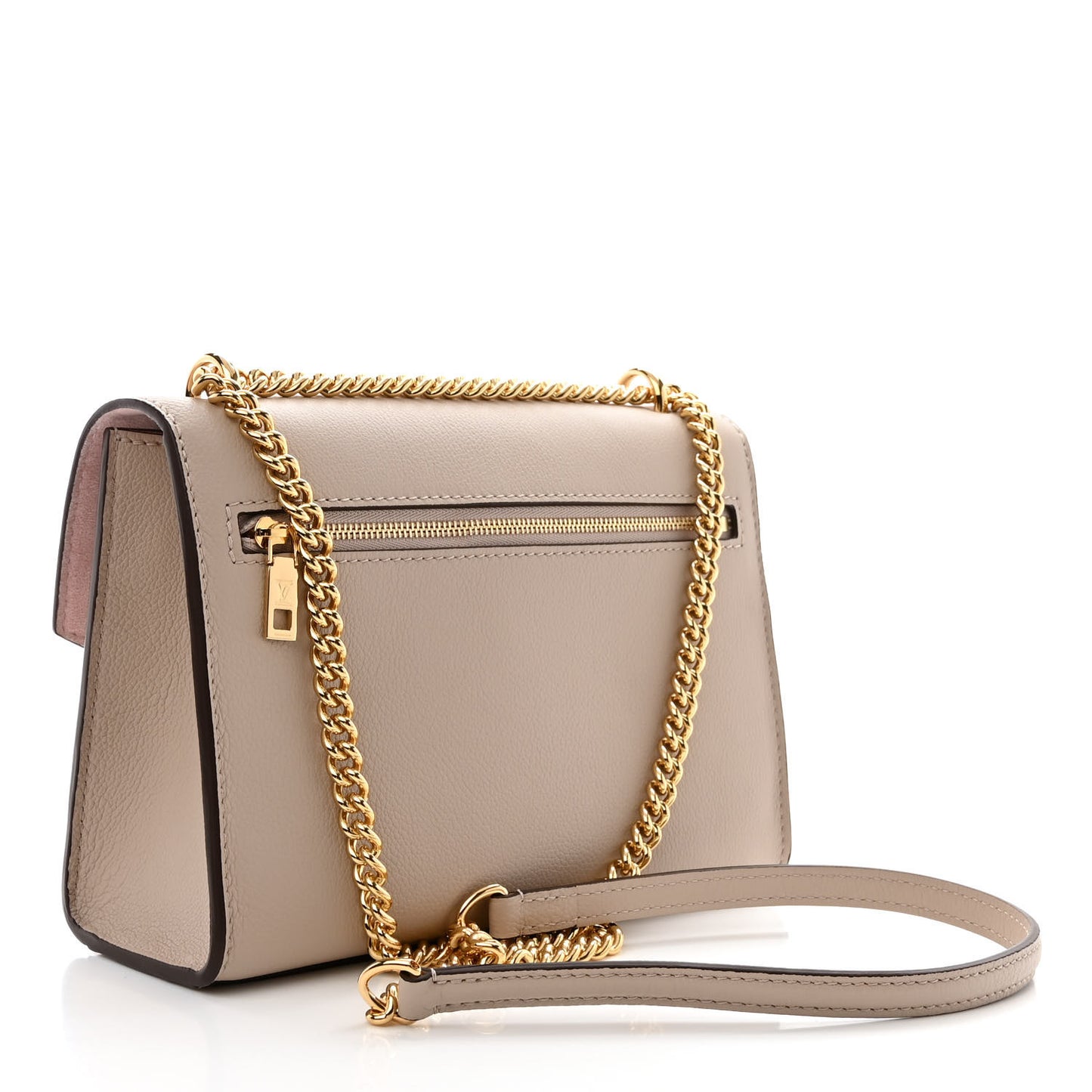 Soft Calfskin Mylockme Chain Bag BB Greige