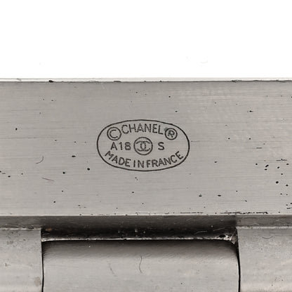 Chanel Metal Resin Logo Cuff Transparent 4 of 4