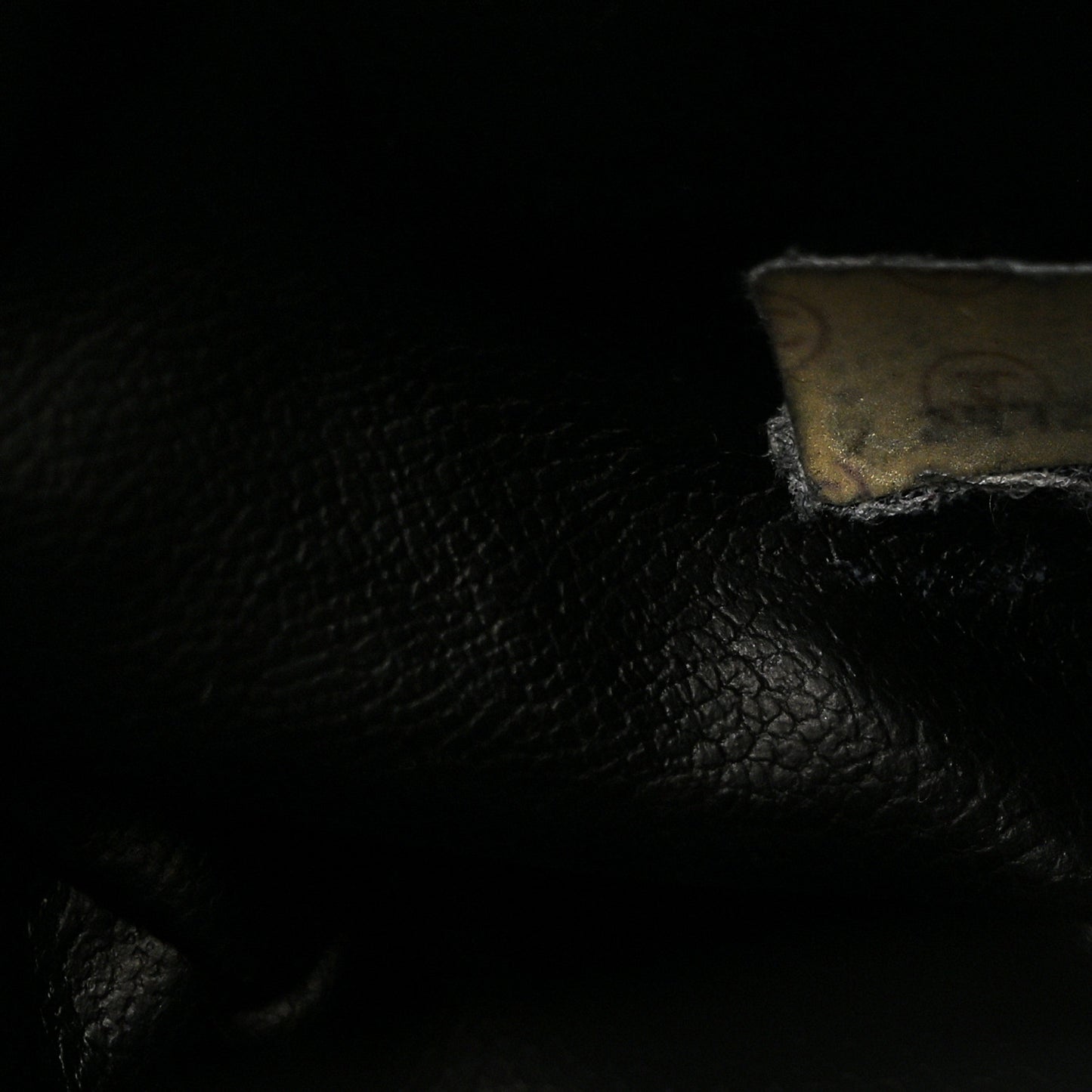Lambskin CC Drawstring Shoulder Bag Black