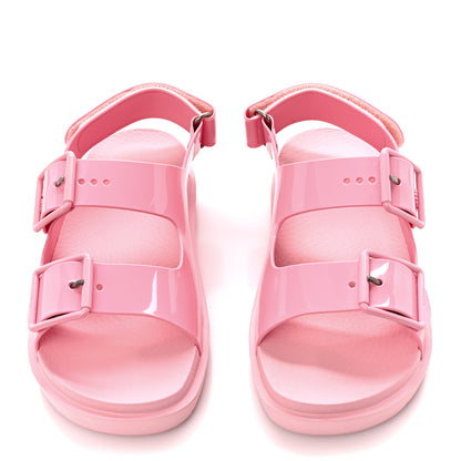 Gucci Rubber Mini Double G Womens Isla Dad Sandals 35 Wild Rose 2 of 9