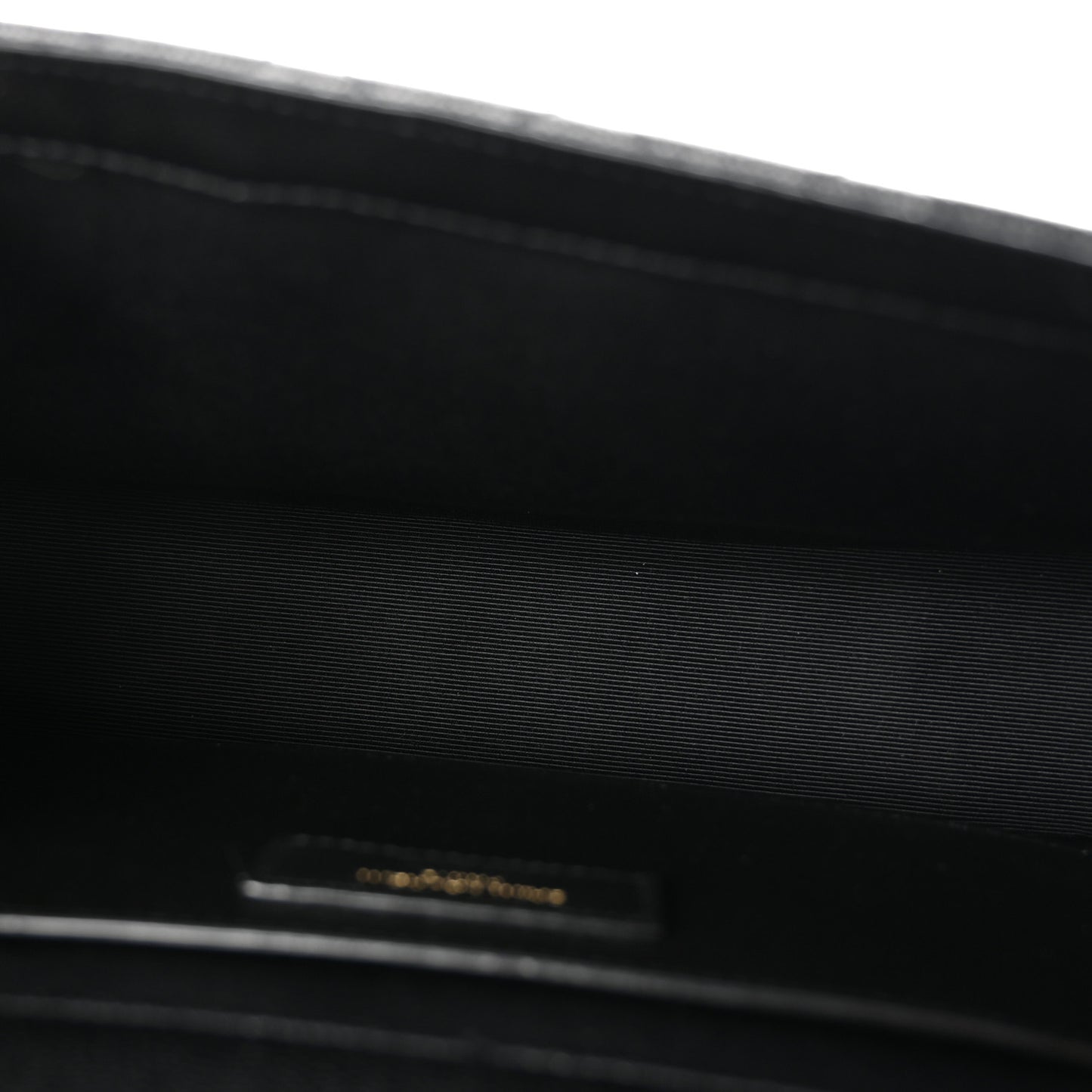 Grain De Poudre Textured Mixed Matelasse Triquilt Medium Monogram Satchel Black