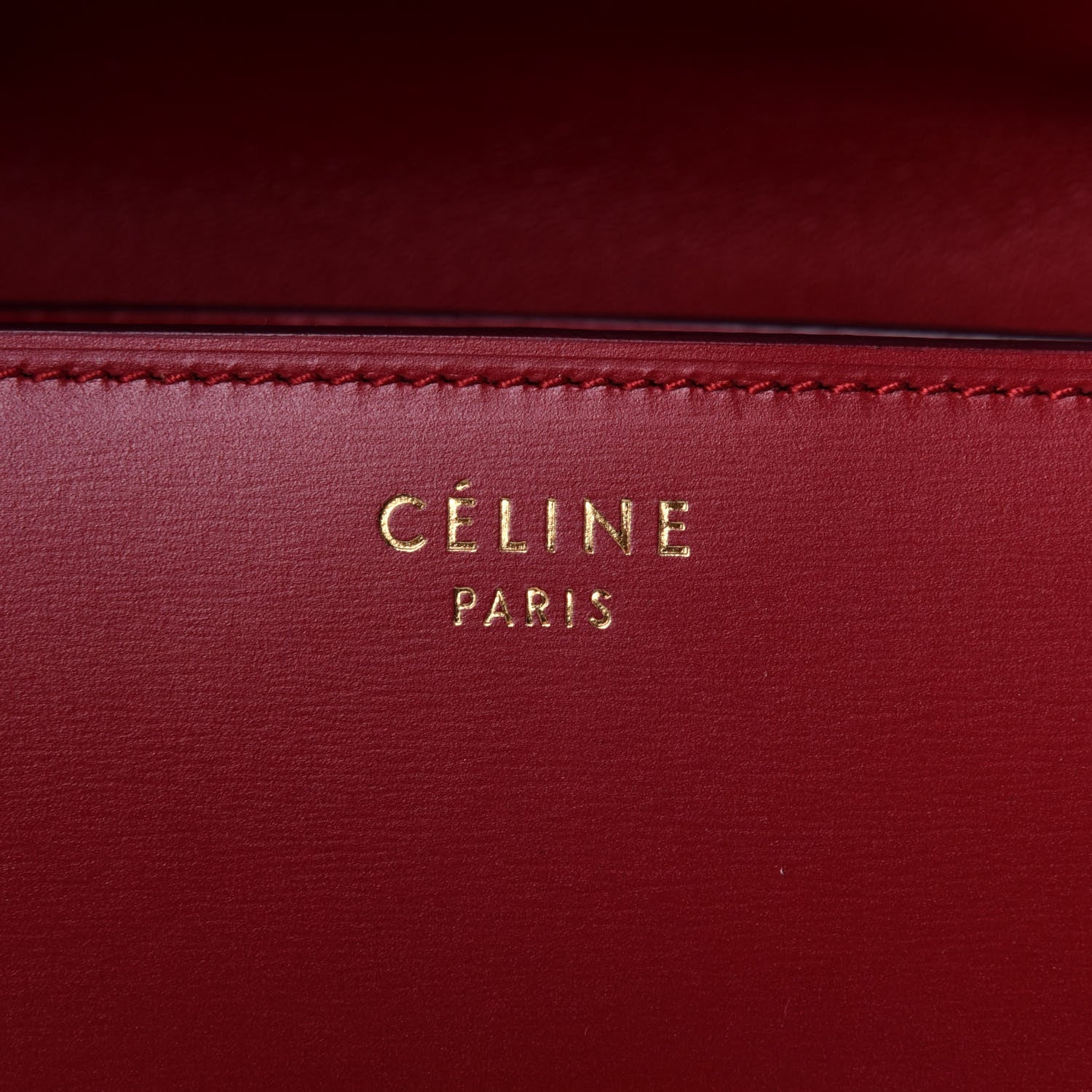 Celine Box Calfskin Small Classic Box Flap Bag Red 5 of 10
