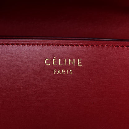 Celine Box Calfskin Small Classic Box Flap Bag Red 5 of 10