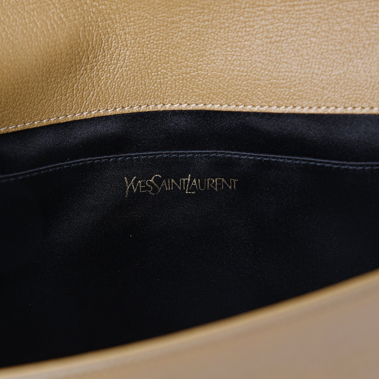 Calfskin Monogram Large Belle De Jour Clutch Beige