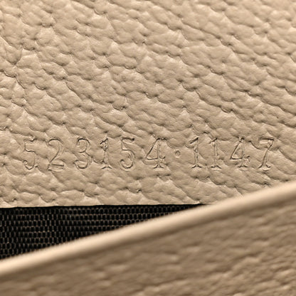 Gucci GG Supreme Monogram Textured Dollar Calfskin Web Ophidia Zip Around Wallet Beige Mystic White Oatmeal 10 of 11
