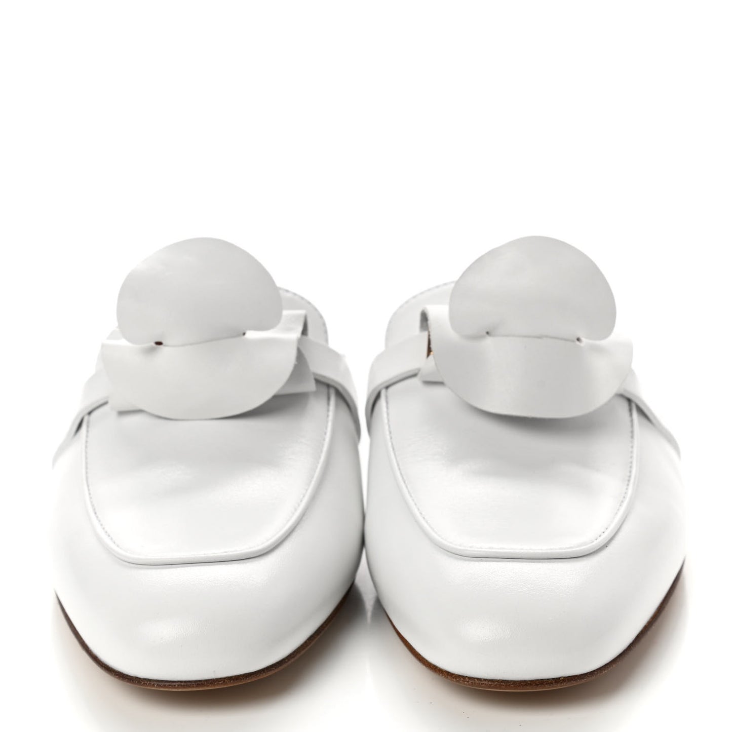 Calfskin Oz Mules 36 White