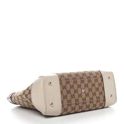 Gucci Monogram Web Medium Mayfair Tote Off White 4 of 9