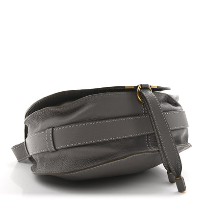 Chloe Calfskin Medium Marcie Round Crossbody Bag Cashmere Grey 4 of 12