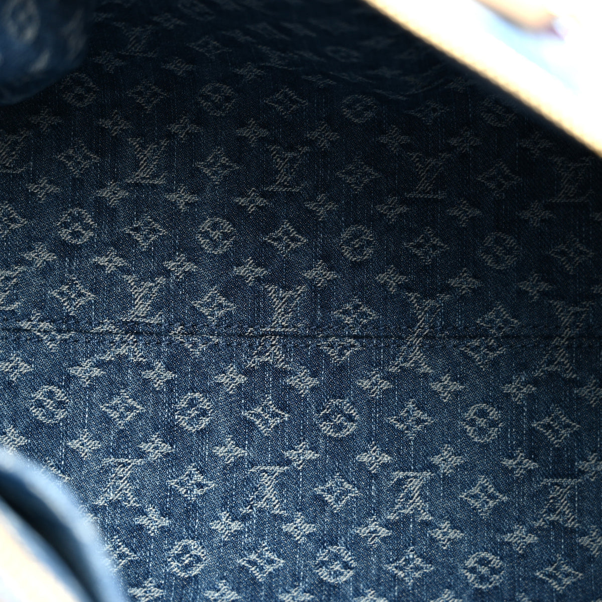 Monogram Denim Speedy Soft 30 Blue