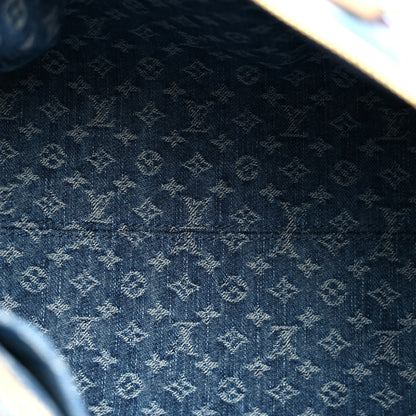 Louis Vuitton Monogram Denim Speedy Soft 30 Blue 5 of 10