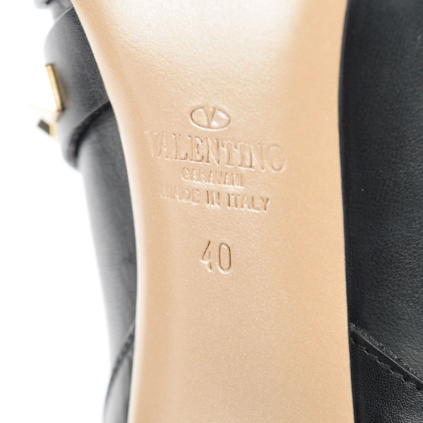 Calfskin Rockstud Bow Ankle Booties 40 Black