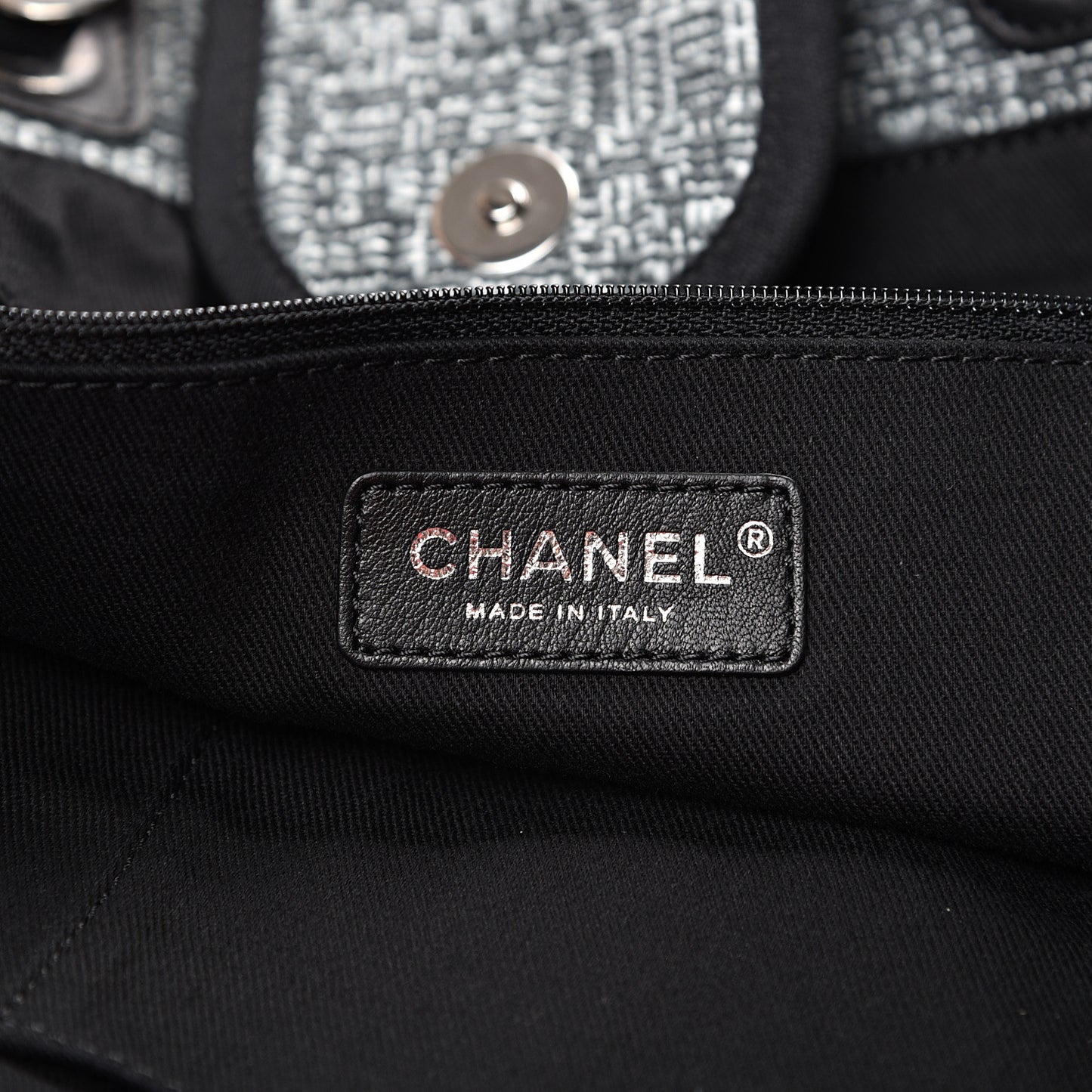 Canvas Extra Large Deauville Tote Charcoal