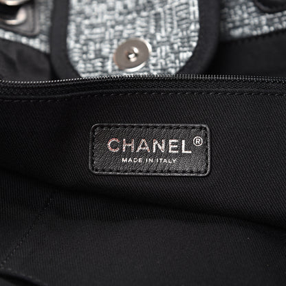 Chanel Canvas Extra Large Deauville Tote Charcoal 5 of 9