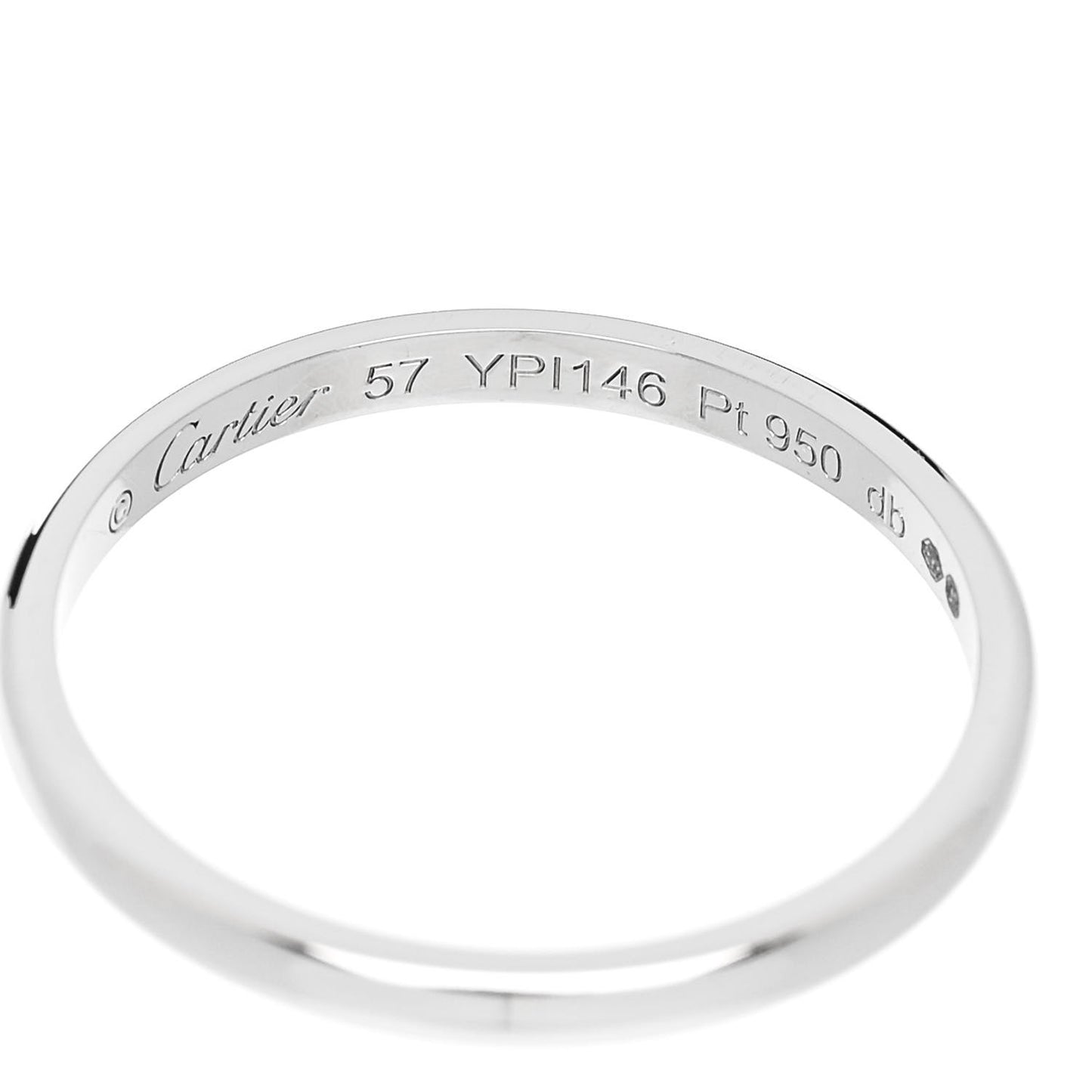 Platinum 2mm 1895 Wedding Band Ring 57 8