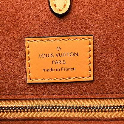 Louis Vuitton Calfskin Monogram Fold Tote MM Camel Sunbeam Cream 6 of 11
