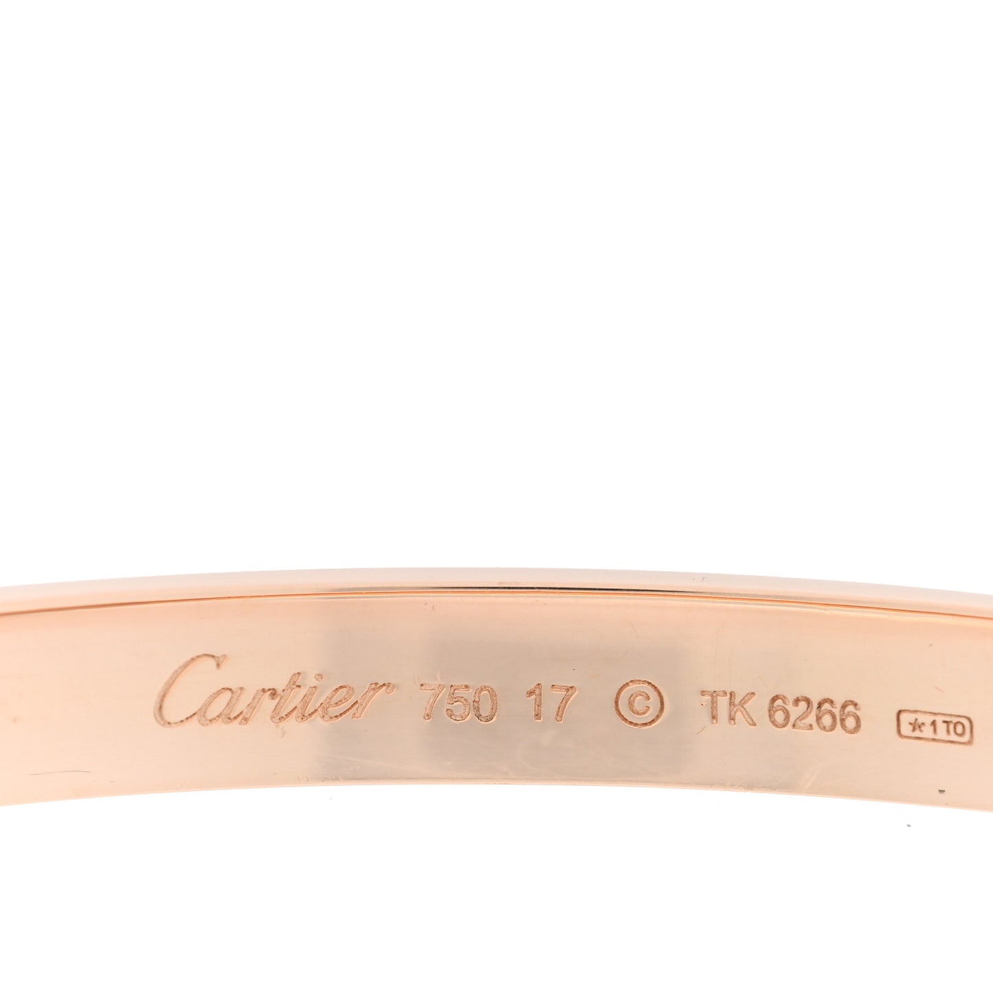 18K Pink Gold LOVE Bracelet 17