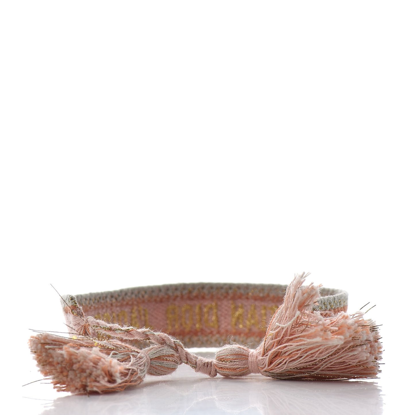 Woven Cotton J'Adior Friendship Bracelet Nude Multicolor