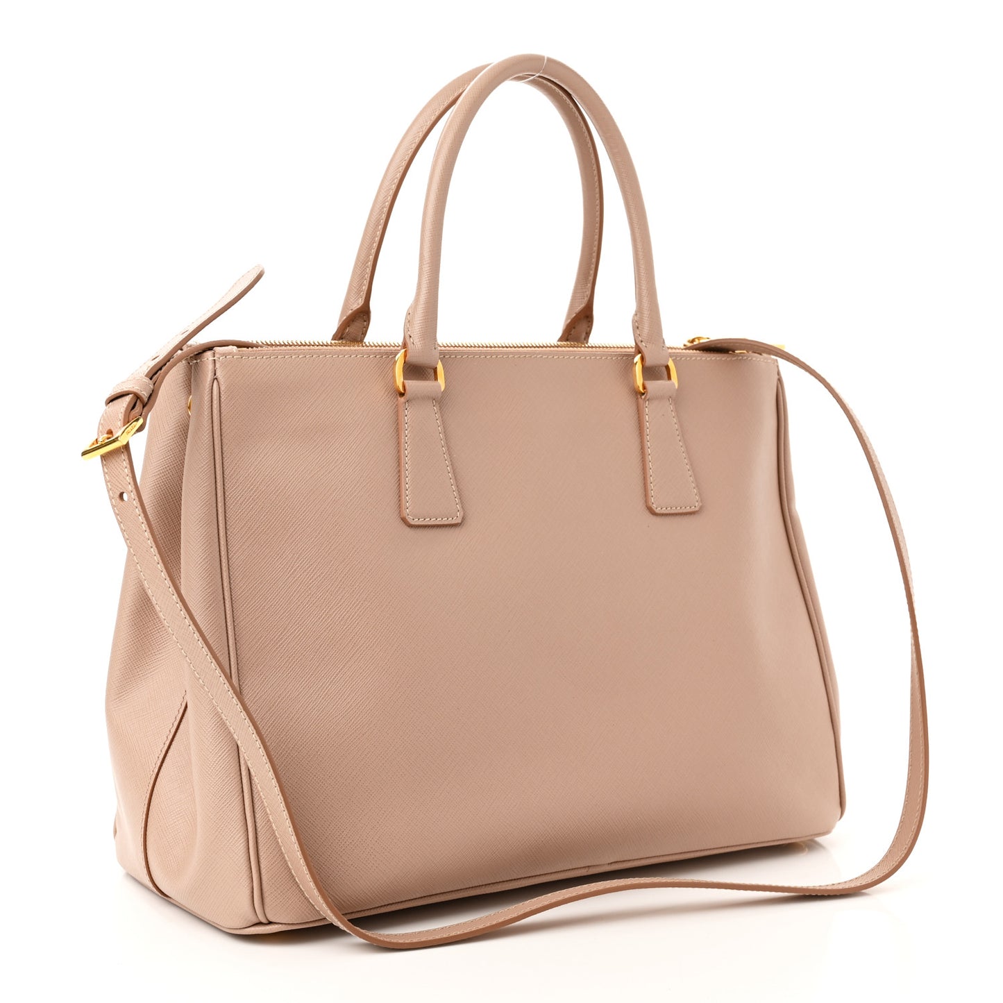 Saffiano Medium Galleria Double Zip Tote Cammeo