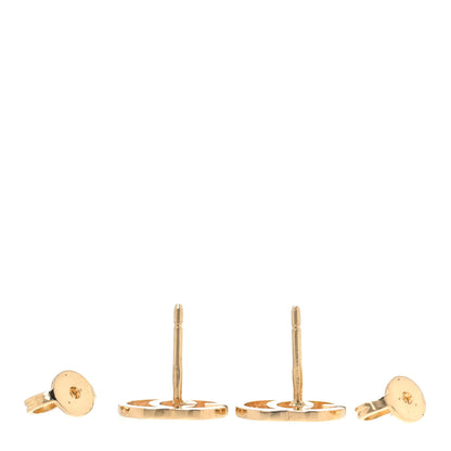 Gucci 18K Yellow Gold GG Tissue Stud Earrings 3 of 5